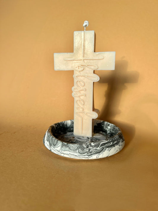 Motivkerze „Kreuz“