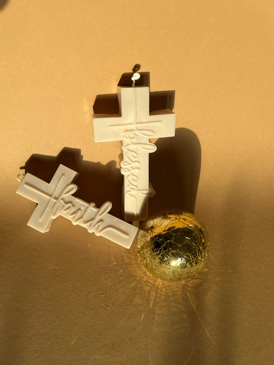 Motivkerze „Kreuz“